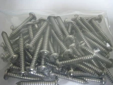 Screw Security #14 x 1-1/2" one way  round head Stainless Steel 100 ea.