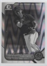 2022 Bowman Draft Chrome Black & White RayWave Refractor Yiddi Cappe 0h29