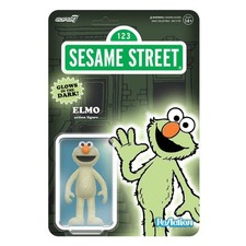 ReAction 3.75inch Action Figure Sesame Street Elmo phosphorescent Painted Japan