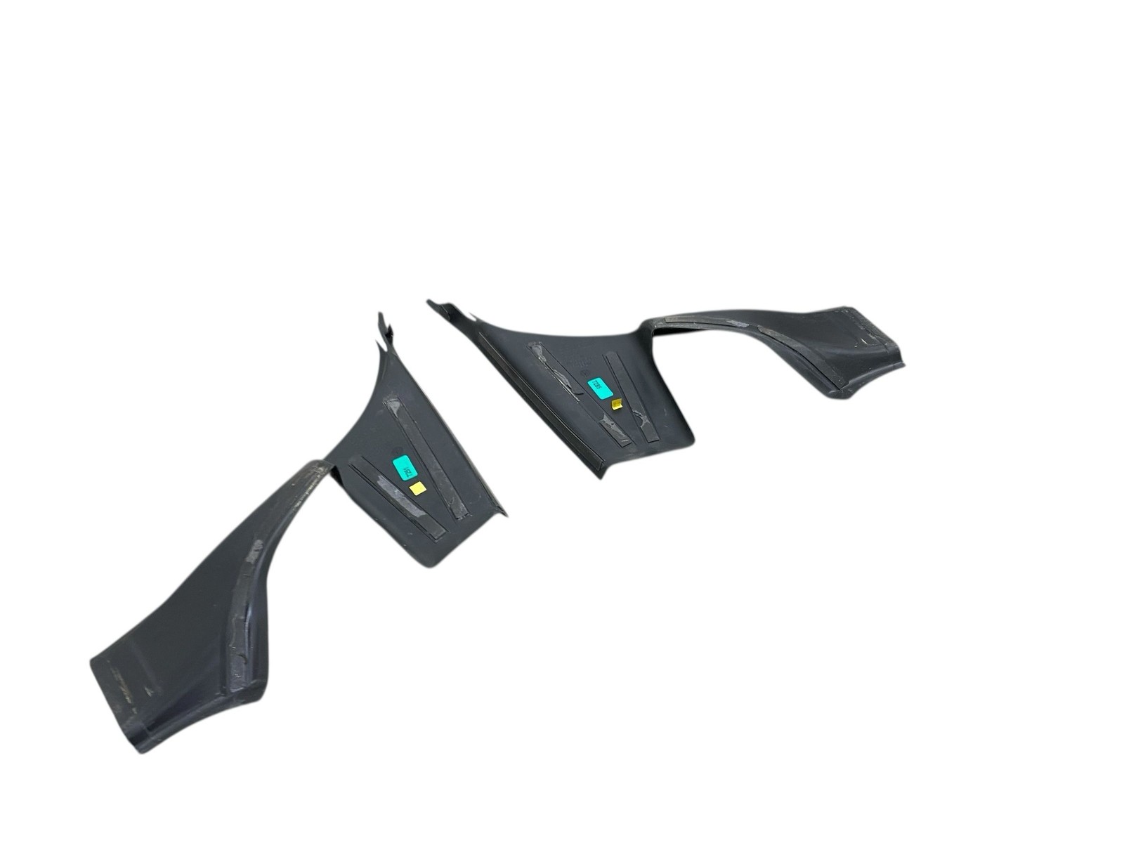 2015 BENTLEY CONTINENTAL LEFT & RIGHT REAR TRUNK RAIN CHANNEL COVER PANEL SET