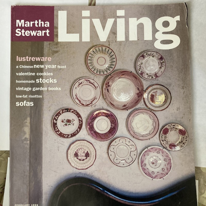 Martha Stewart Living Magazine February1995 Lustreware 