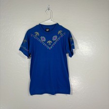 Vintage Native American T Shirt 80s Screen Stars Geometric Aztec Western Art M