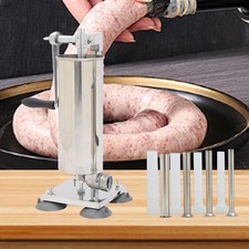 Vertical Sausage Stuffer Machine Hand Crank for Kitchen Restaurant Home