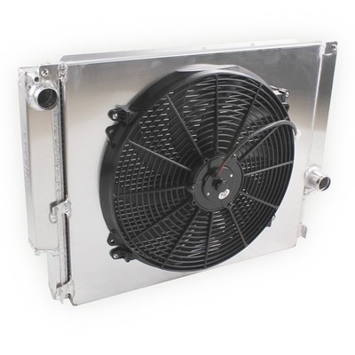 2 Row Radiator Shroud Fan For 88-91 BMW E30 3-Series 325i 325is 325iX 2.5L 6Cyl