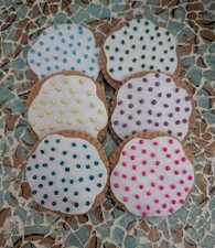 6 pc Felt Food Cookies Fun Learning used Pre-School Play Centers