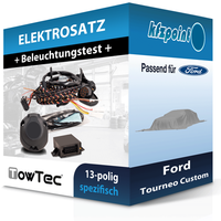 Towtec E-Satz 13Polig Fahrzeugspezifisch Passend FüR Ford Tourneo Custom
