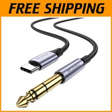 USB C to 6.35mm Audio Cable 32.8ft Nylon Braided