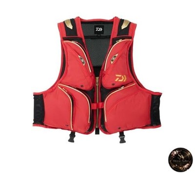 Daiwa DAIWA Float Short Angelweste DV-3025F Rot 2XL
