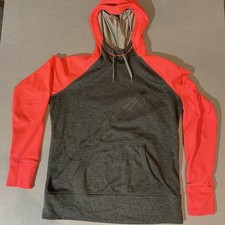 Nike Hoodie, Women's Size L, Grey Pink, Pullover, Drawstring, Therma Fit