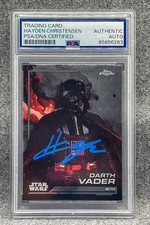 Hayden Christensen Signed 2024 Topps Chrome Star Wars 66 Darth Vader Obi-Wan PSA