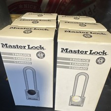 (6) Lot Master Lock Padlock 410grn Lock Out Safety Padlock With Key Green 3 1/2”