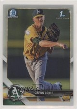 2018 Bowman Draft Chrome Refractor Calvin Coker #BDC-92 4l3