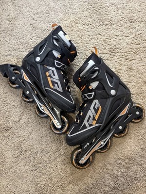 Zetrablade Rollerblade SG5 Inline Skates Mens Size 9 Black AndOrange GENTLY USED