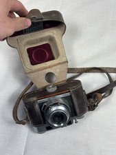 Iloca IIa Rangefinder Camera Black/Silver with Leather Case