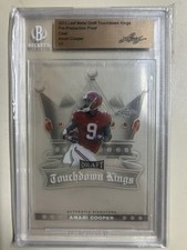 2015 Leaf Metal Draft Touchdown Kings Amari Cooper Pre-Production Proof 1/1