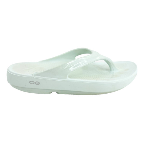 Womens 8 OOFOS OOlala Ice Mint Green Recovery Slide Thong Sandals Flip Flops