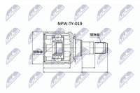 NTY Gelenksatz, Antriebswelle NPW-TY-019 FüR Toyota