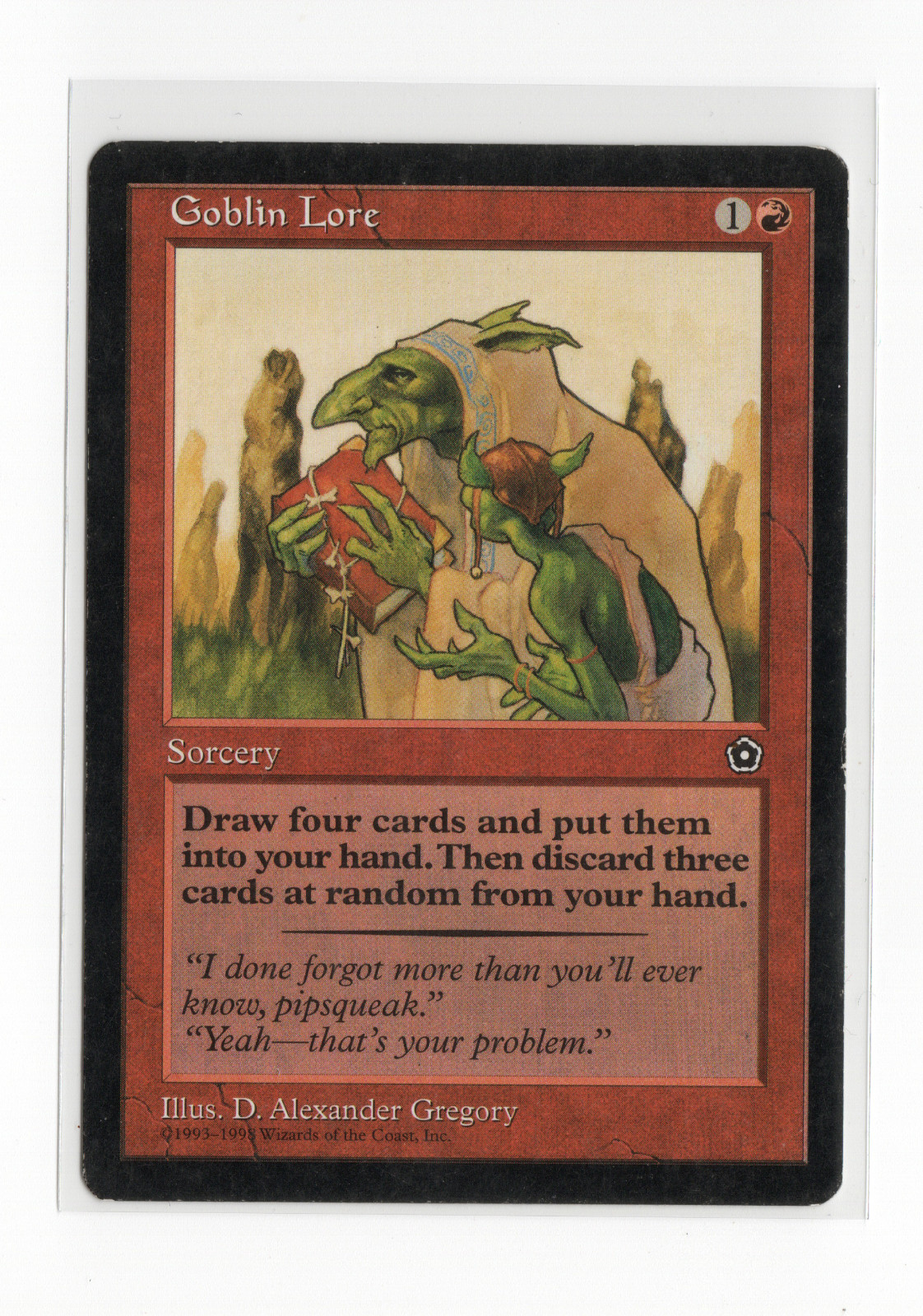 Goblin Lore U MTG Portal Second Age LP