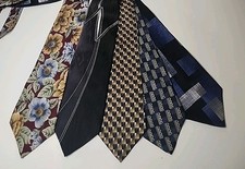 Mens Neck Tie ESSANTE and Assorted Brands and Colors Silk Lot of 5 Ties