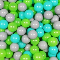 SpielbäLle ø7Cm 100Stk Grau, TüRkis, HellgrüN