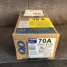 NEW QO 70 Amp 2-Space 4-Circuit Outdoor Main Lug Load Center w Cover 80438