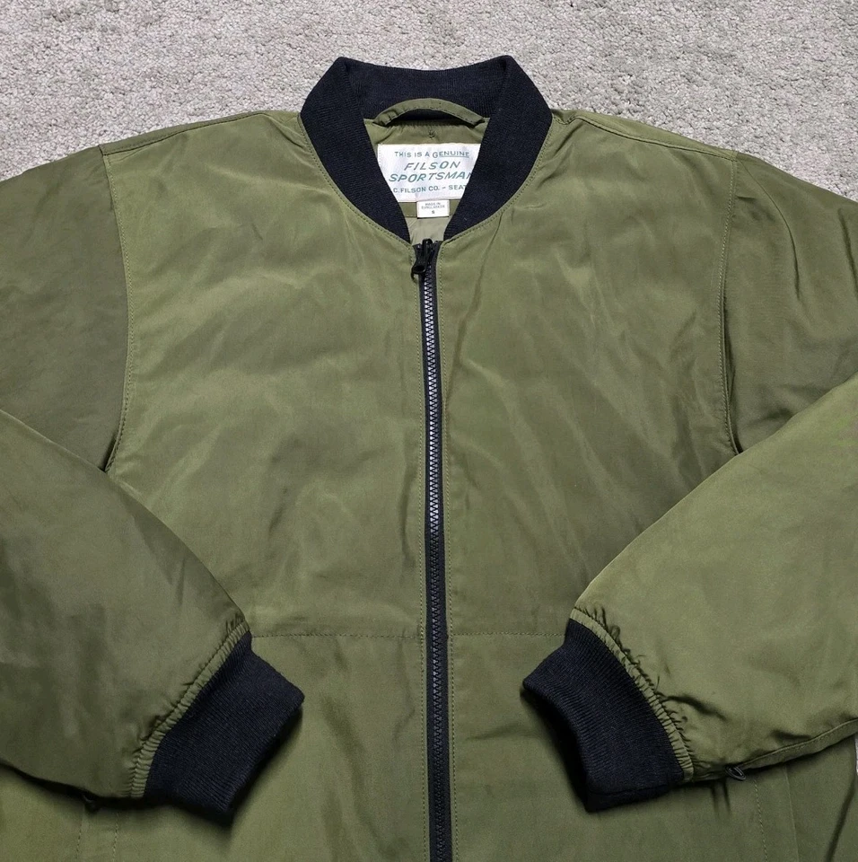 CC Filson Down Liner Jacket Winter Moss Army Green Mens S - Image 4 of 4