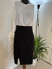 Zara Black Oriental Style Wrap Midi Skirt — 12 Beautiful Rare