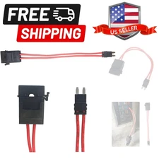 Car Fuse Holder Connector - , 32V, 20 Amp, 16 Gauge, Red Wire Cable - Comfort...
