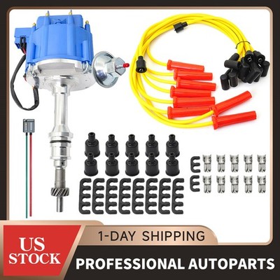 HEI Ignition Distributor & Wireset For Ford SBF Windsor/Small Block 260 289 302