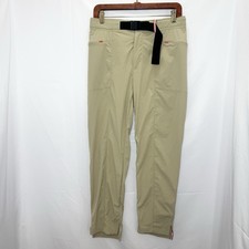 Wilson Women’s Cropped Belted Performance Pants M Beige Stretch Golf Travel Wilson Women’s Cropped Belted Performance Pants M Beige Stretch Golf Travel - Image 1