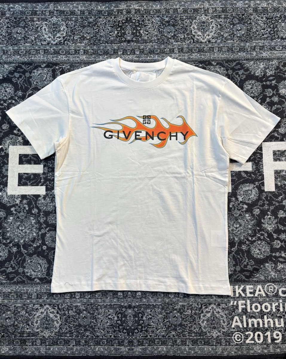 S 長袖Tシャツ ホワイト GIVENCHY GIVENCHY Tシャツ 長袖 クルーネック フラワープリント (ジバンシィ) トップス