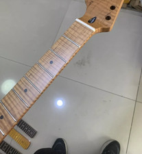 22 fret roasted flame Maple electric guitar neck Left hand parts Replacement