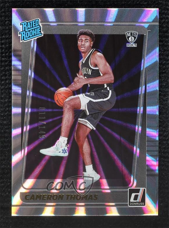 2021-22 Panini Donruss Rated Rookie Holo Laser 11/149 Cameron Thomas #203 0d44