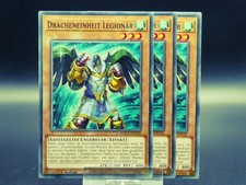 Yugioh Playset 3x Dracheneinheit Legionär  HAC1 DE150/ Common/ Near Mint/ Deutsc