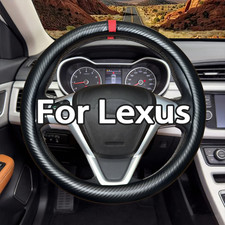 Nappa Leather Car Steering Wheel Cover For Lexus 15inch 38cm Anti-slip