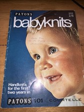 Patons Baby Knits 202 2/6 Knitting Patterns Vintage Kids Cardigans Blanket BX9