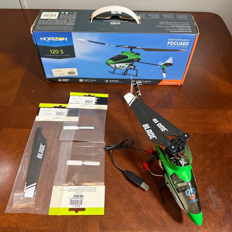 Blade 120 S RC Helicopter BNF Untested w/ Box   Extra Parts Horizon read - Image 3 of 4