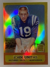 2000 Topps Chrome - Johnny Unitas Refractor Reprints Johnny Unitas #R7 1963...