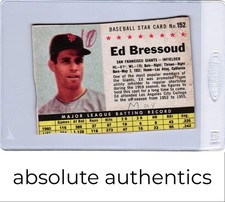 1961 Post Cereal (F278-33) Ed Bressoud Box Hand Cut