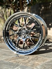 Mflow Racing Mfl2 Deep Dish Wheels 18x8.5 35 5x114.3 Cb73.1 Pvd Chrome Set Of 4
