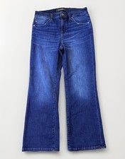Liverpool Los Angeles Women's 8/29 Hannah Crop Flare Dark Wash Denim Jeans