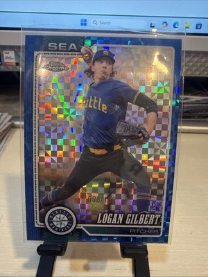 Topps 2026 Topps Chrome Logan Gilbert #176  X Fractor 08/150  Blue