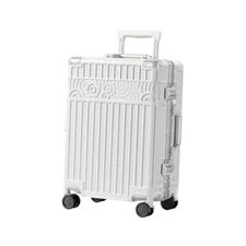  Carry On Luggage with Aluminum Frame Zipperless Luggage with 8 Wheels 20inch 
