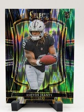 2025 Ashton Jeanty Black & Green Prizm Shock (RC) Panini Select L.V. Raiders