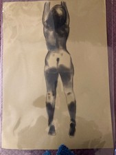 Enotrio Pugliese. Nudo di donna. Tempera e carboncino