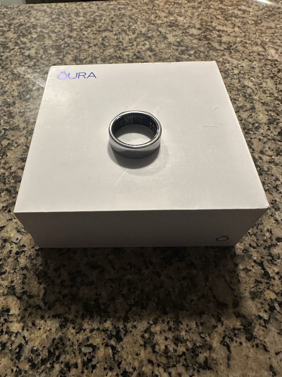 Oura Activity Tracker Ring Black Silver with Char… - image 2