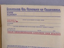UNUSED,  Vintage Pack of Standard Oil Company  Receipt Book S-28