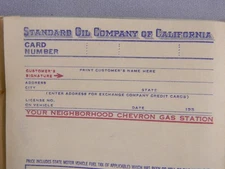 UNUSED,  Vintage Pack of Standard Oil Company  Receipt Book S-28