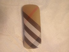 Burberry Classic Nova Check Plaid Hard Clamshell Sunglass Eyeglass Glasses Case