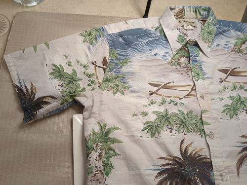 Cooke Street Honolulu Vintage Men's Size Large Hawaiian Button Up Cotton Shirt - Picture 5 of 15